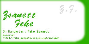 zsanett feke business card